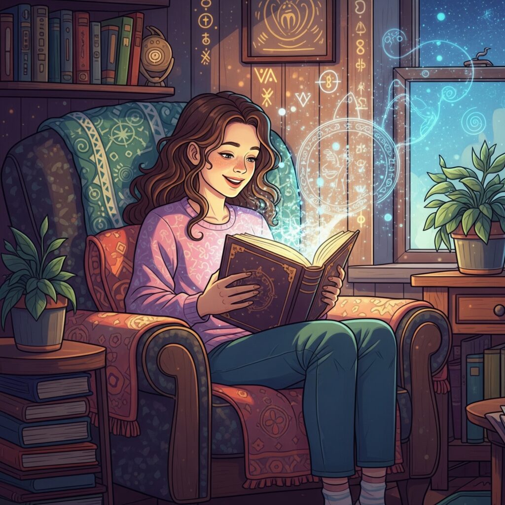 Mädchen mit Buch Foto via ChatGPT / 2025